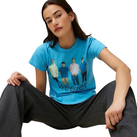DAYDREAMER Weezer Blue Album Vintage Tee Size M New w/o Tag MSRP $88 - Picture 7 of 12